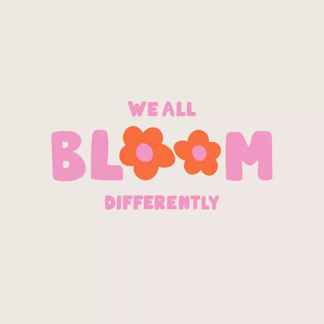 Kissen We all Bloom differently