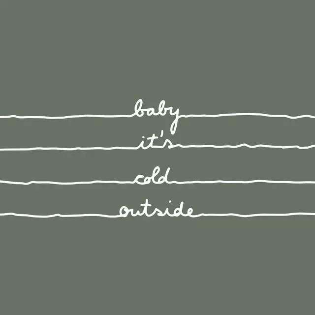 Geschirrtücher Baby it's cold outside Green