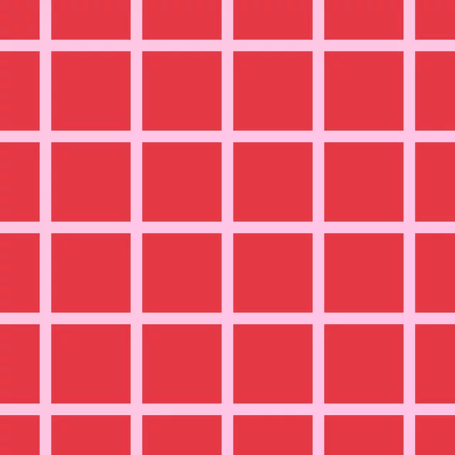 Kissen Karo rot rosa