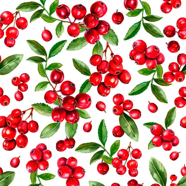 Sitzkissen Cranberries White