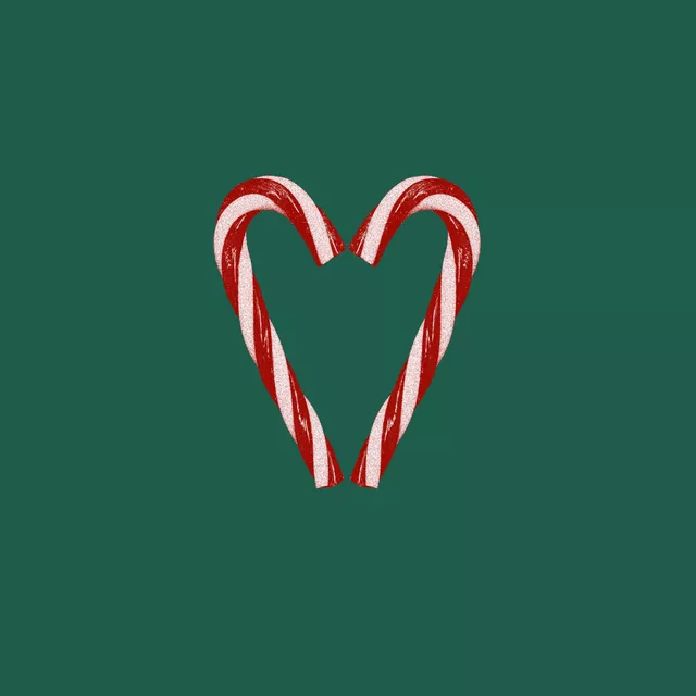Kissen Candy Cane Heart