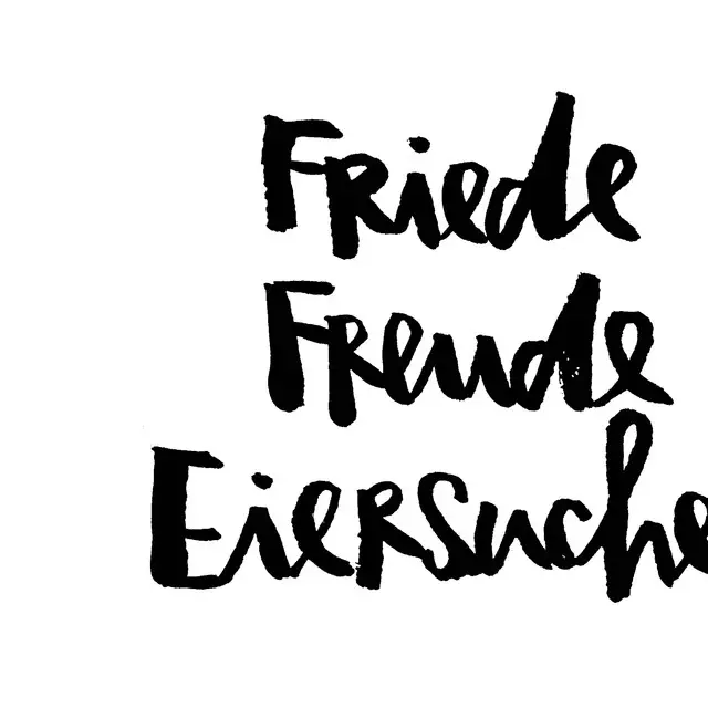 Kissen Friede Freude Eiersuchen