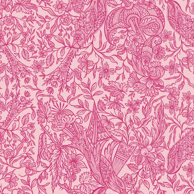 Kissen Vintage Floral Pink