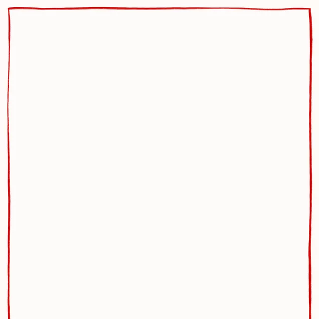 Tischdecke Ciao Rahmen Rot