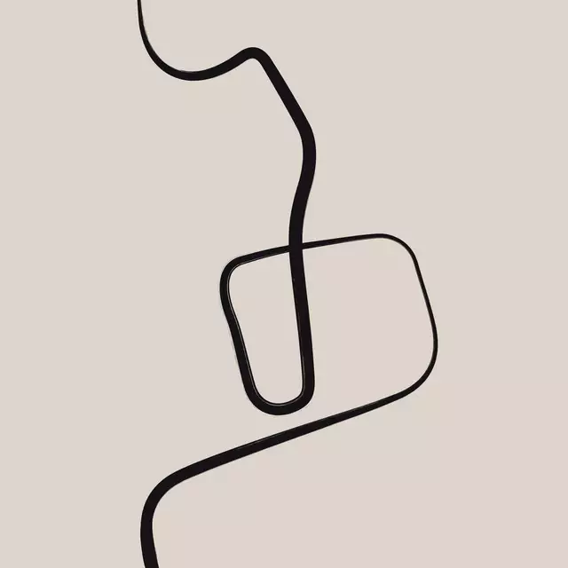 Tischläufer Ink Strokes 2 Beige And Black