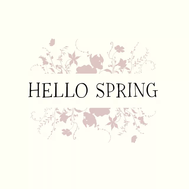 Sitzkissen Hello Spring Beige Blumen