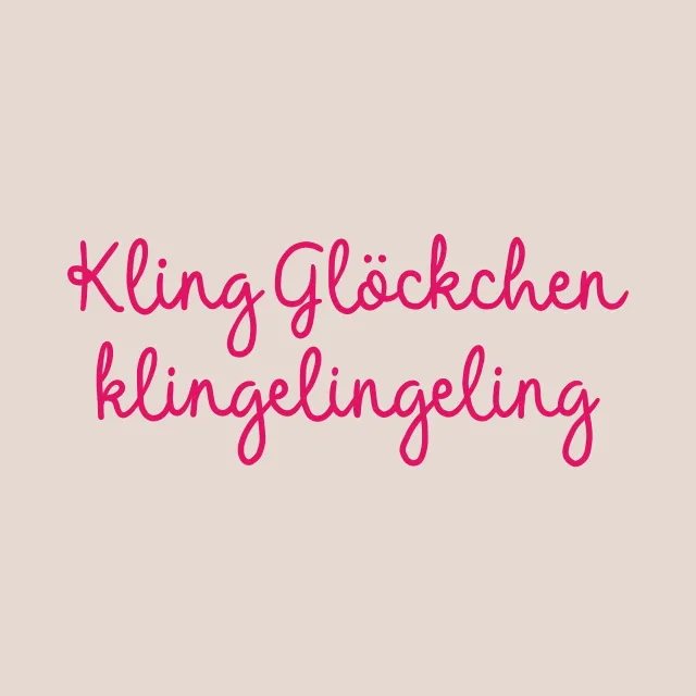 Kissen Kling Glöckchen beige pink