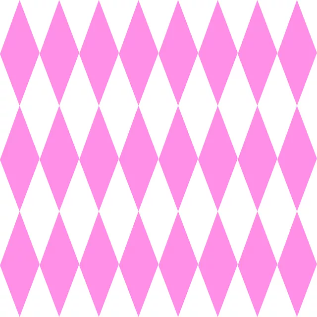 Bettwäsche Diamond Pattern pink