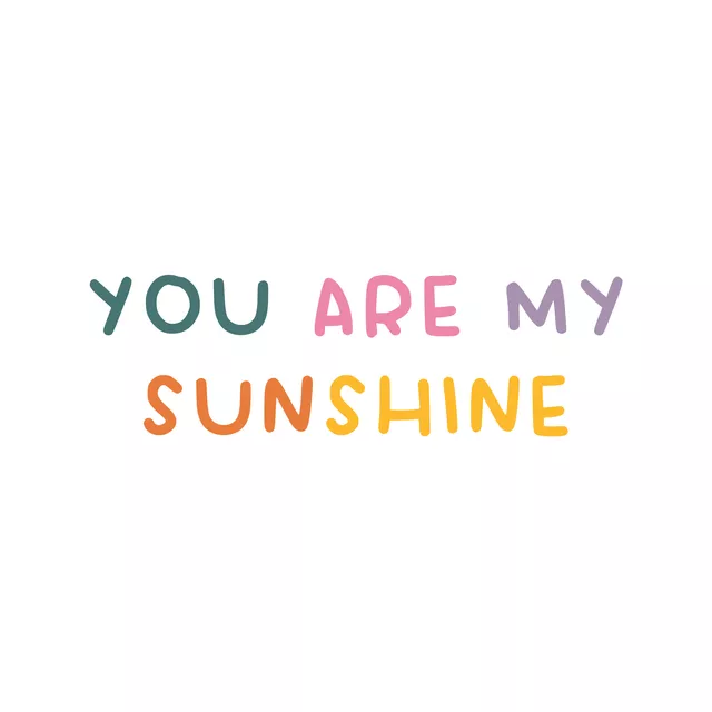 Kissen YOU ARE MY SUNSHINE-Weiss