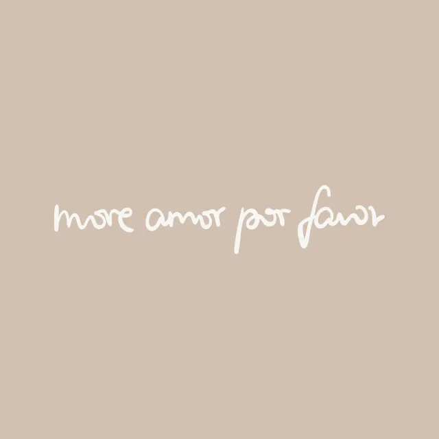 Kissen More Amor Por Favor beige