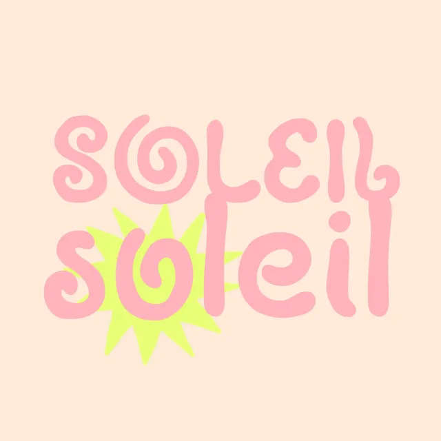 Kissen Soleil peach