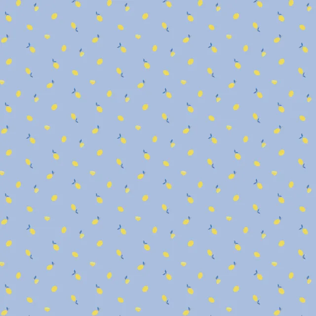 Bettwäsche Kleine Frische Zitronen Blau