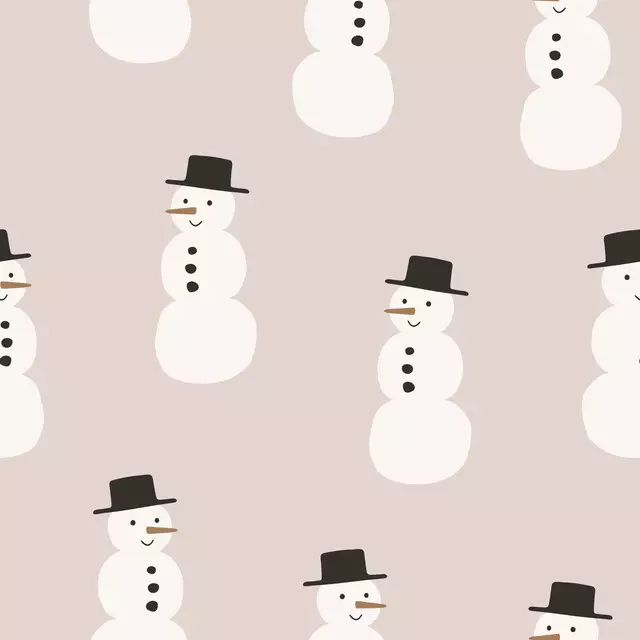 Tischset Snowman light brown