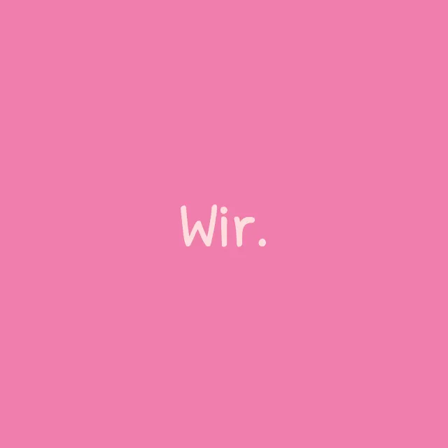 Kissen Wir pink