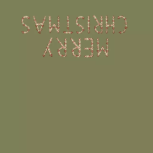 Tischläufer Merry Christmas Folklore Grün