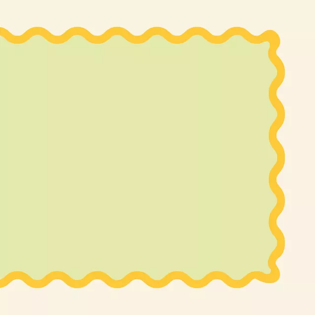 Tischset Tischset mit Bordüre gelb