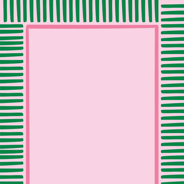 Tischdecke Stripes Grün Rahmen