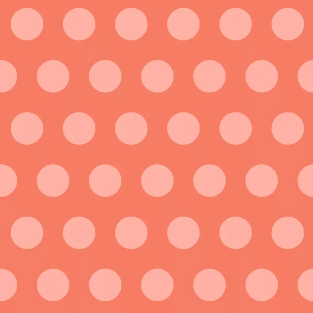 Bankauflage Polka Dots Orange