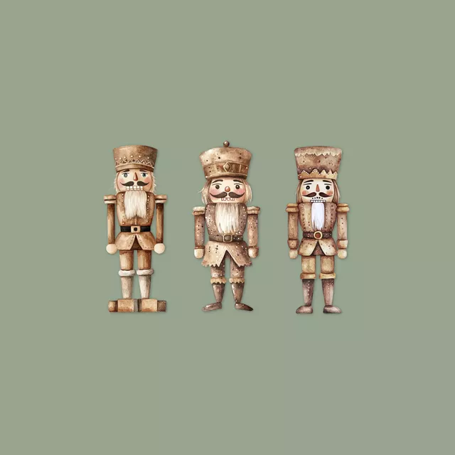 Kissen Cozy XMas Nussknacker Trio