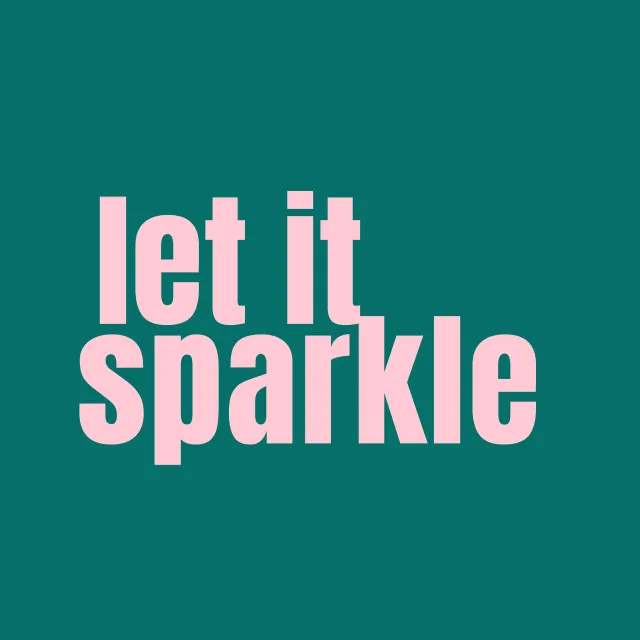 Servietten let it sparkle