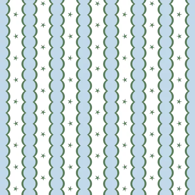 Tischdecke festive stripes - green