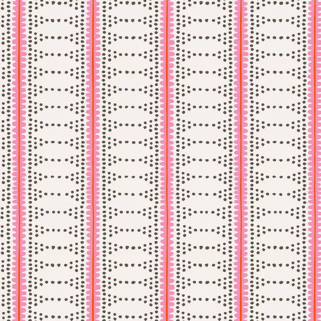Bankauflage boho summer stripe pink