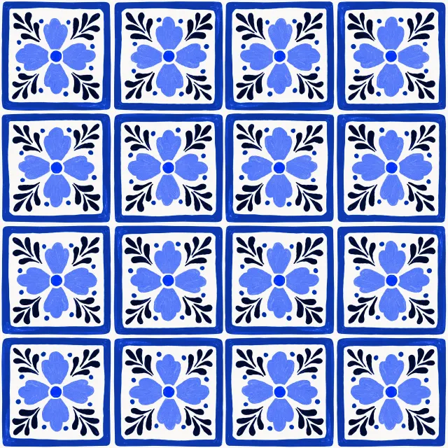 Kissen Azulejo Pattern 9