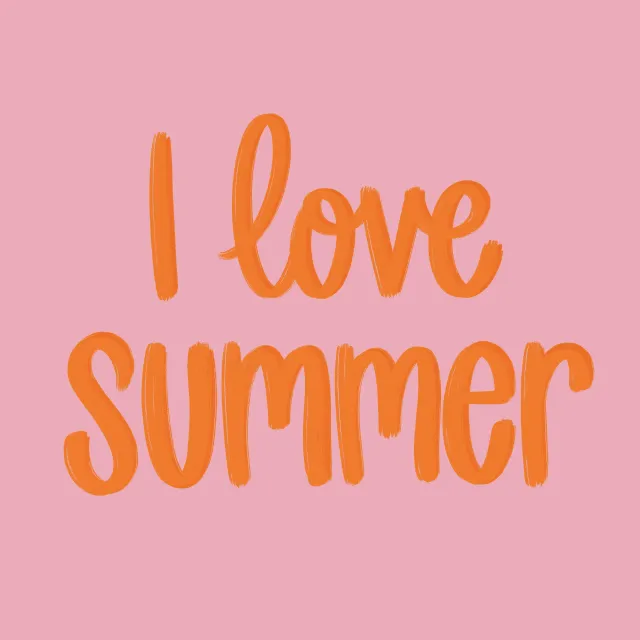 Kissen I LOVE SUMMER