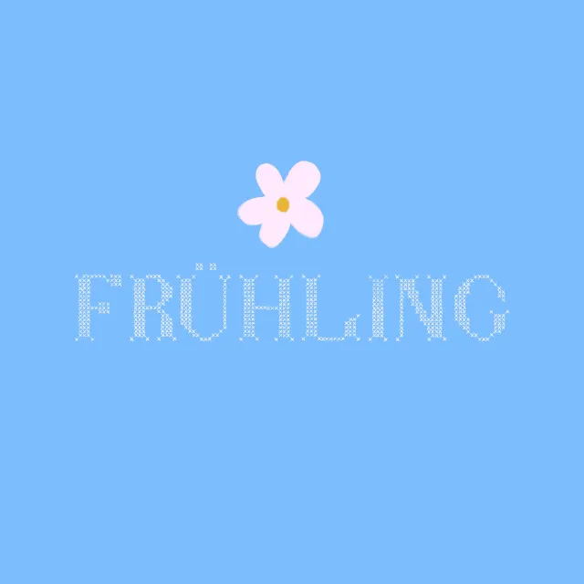 Servietten Frühling Kreuzstich
