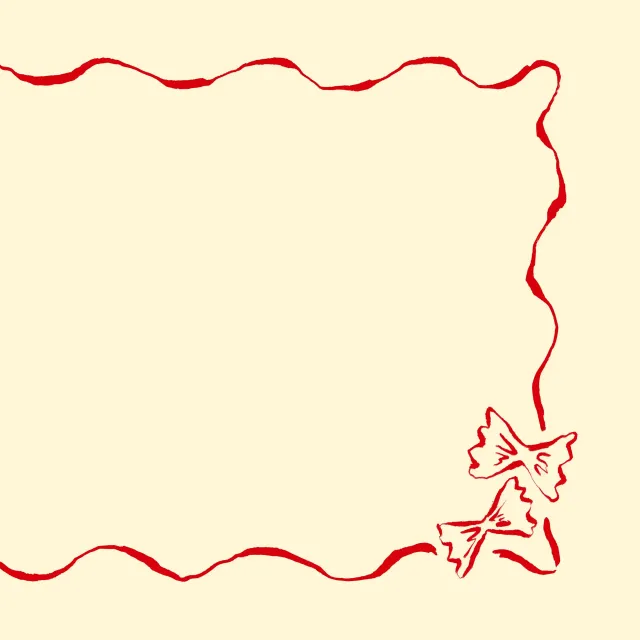 Tischset Italian Framed Pasta Farfalle