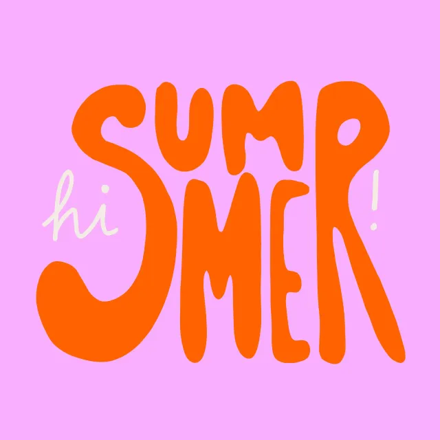 Kissen Hi Summer Pink Orange