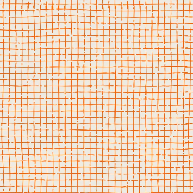 Tischset Netz Karo Orange Beige