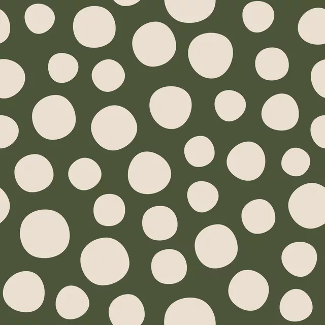 Kissen Happy Dots green beige