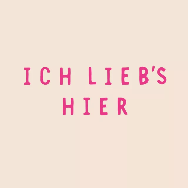 Kissen Ich Liebs Hier pink