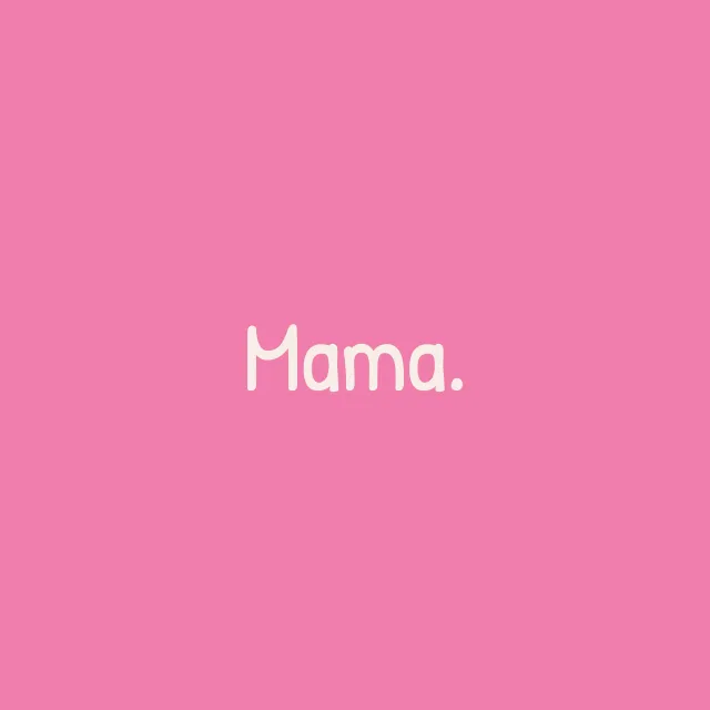 Servietten Mama pink
