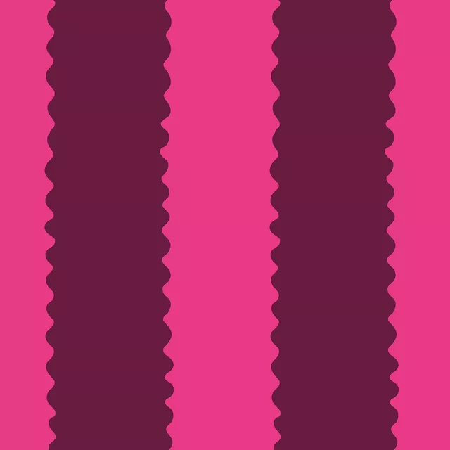 Bettwäsche Wellen Streifen weinrot Pink