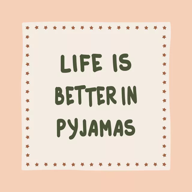 Kissen Life in Pyjamas