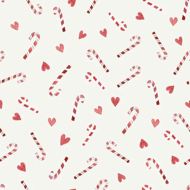 Bettwäsche Zuckerstangen Herzen