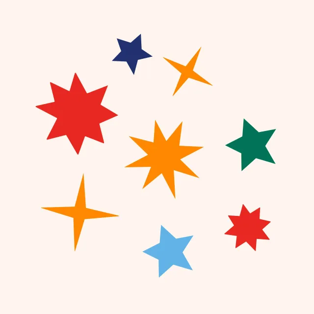 Kissen Joyful Stars