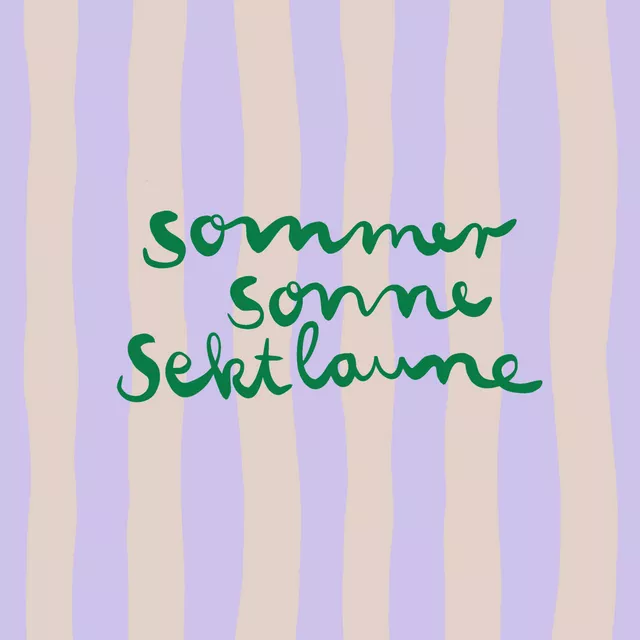 Tischset Sommer Sonne Sektlaune