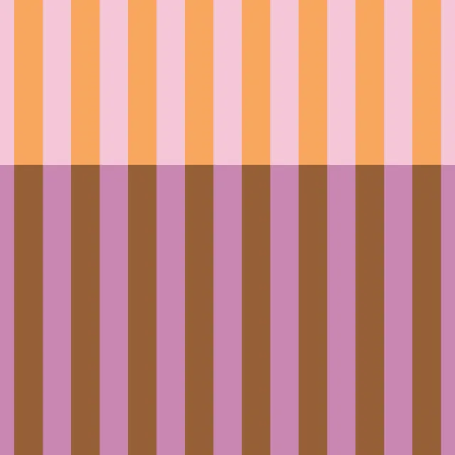 Bankauflage Streifen orange rosa