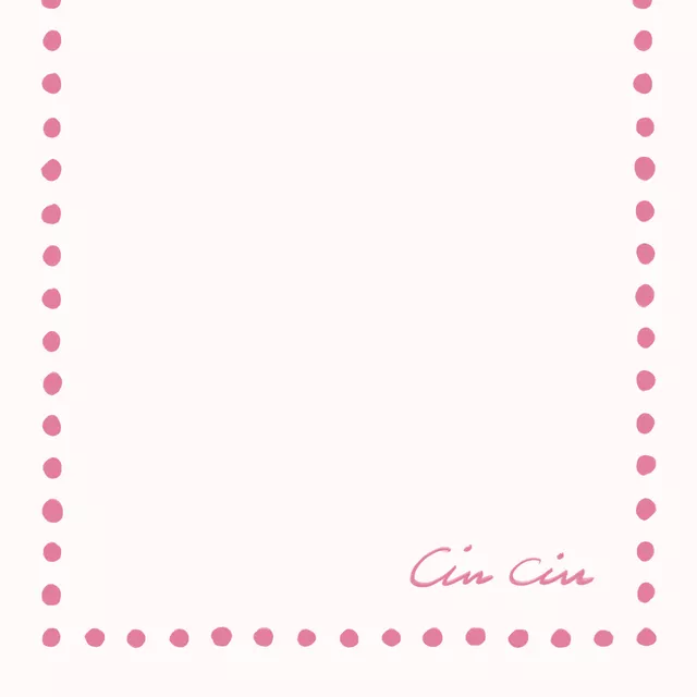 Geschirrtuch Cin Cin Punkte Rosa