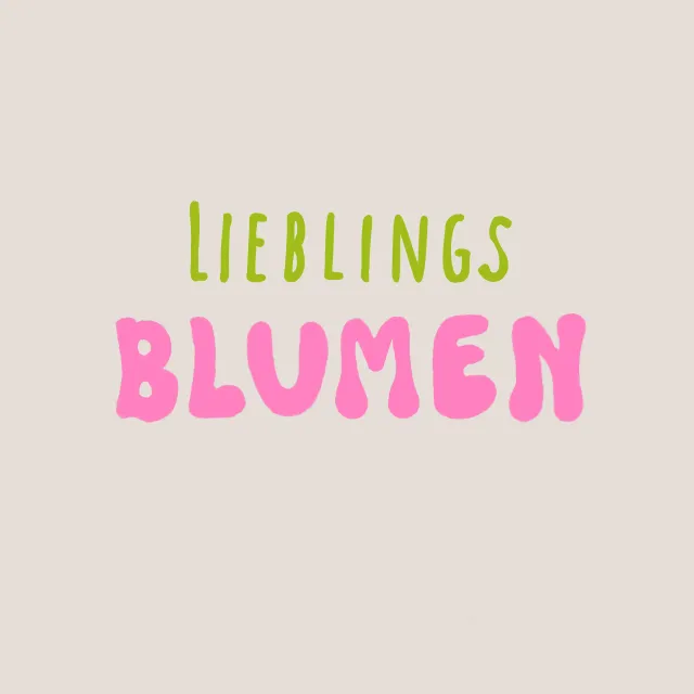 Kissen Lieblings Blumen