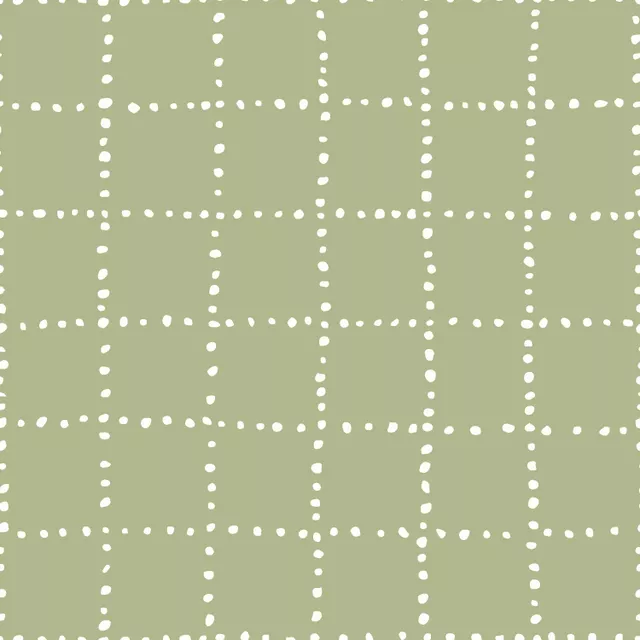 Kissen Dotty Grid grün