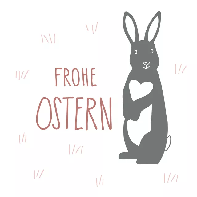 Kissen Frohe Ostern Hase