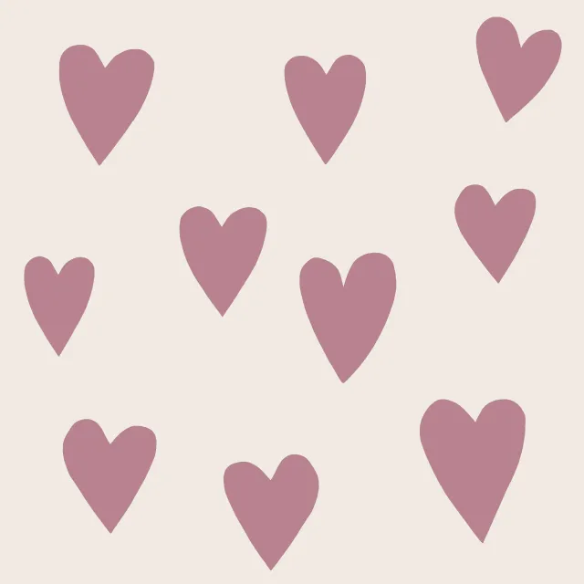 Tischläufer rose Herzen Cloud Dancer