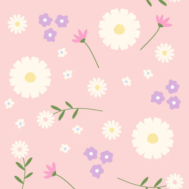 Kissen Blumenmuster Rosa