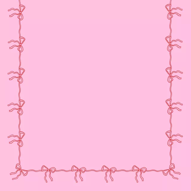 Tischdecke Schleifenrand Pink Rot