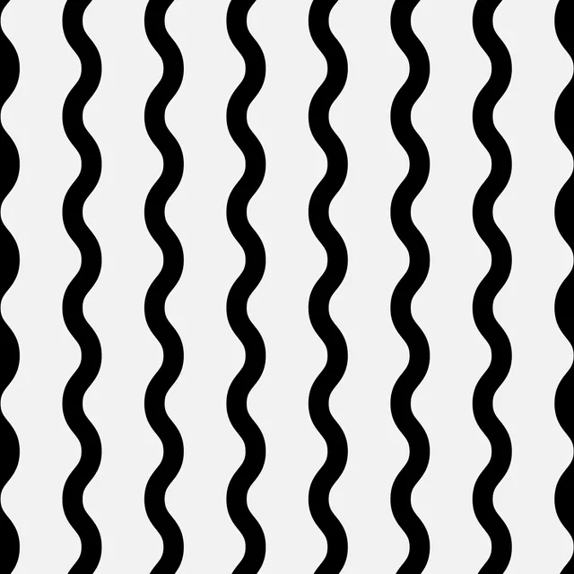Bettwäsche Wellenlinien schwarz-weiss