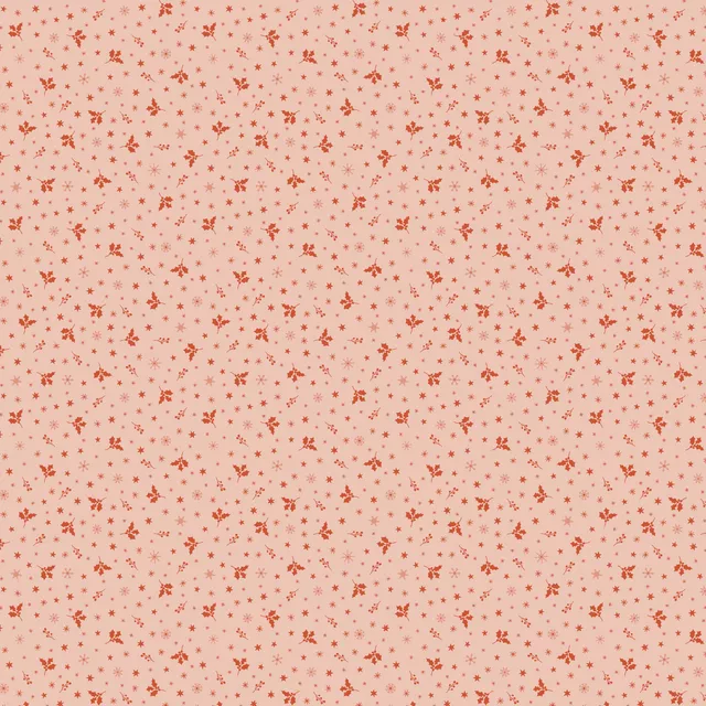 Tischdecke Weihnachtsblätter Rosa Rot
